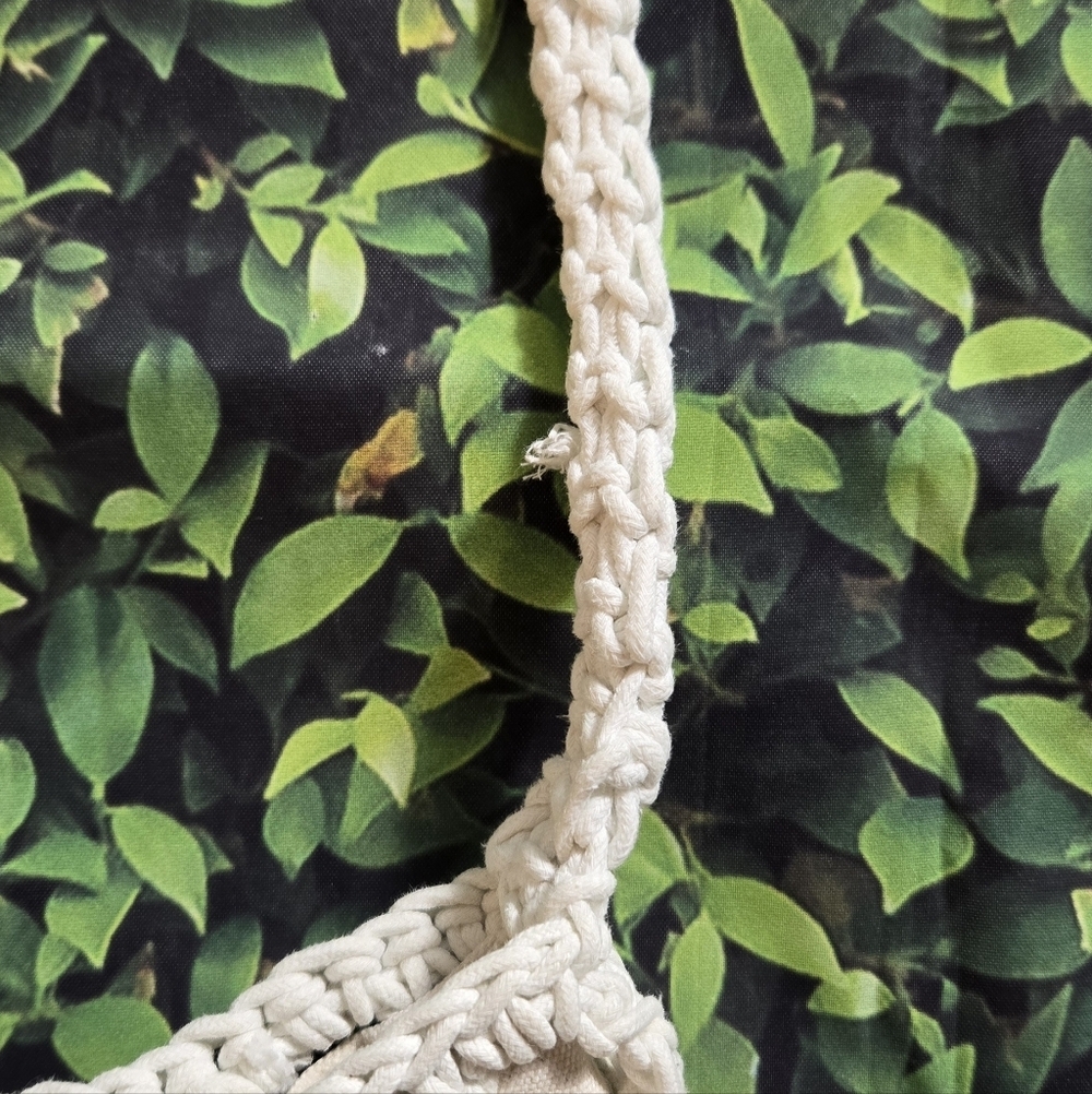 Madewell Cream Crochet Tote Bag - Picture 4 of 4